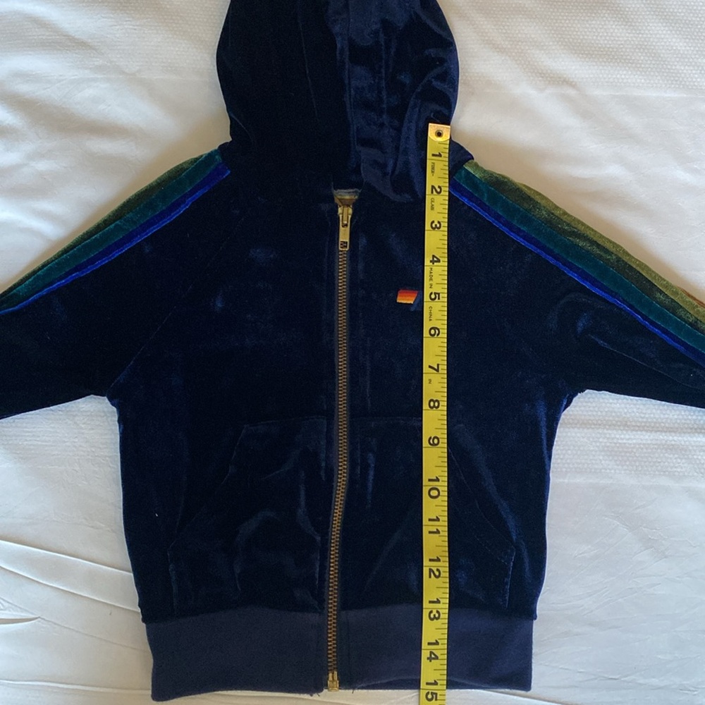 Aviator Nation Kids Jacket - Blue with Multicolor Stripes - Picture 7 of 9